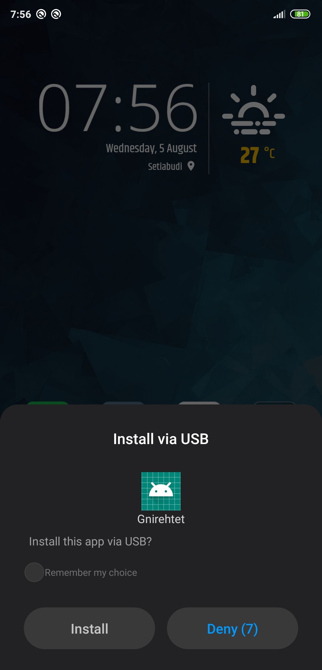 install gnirehtet client